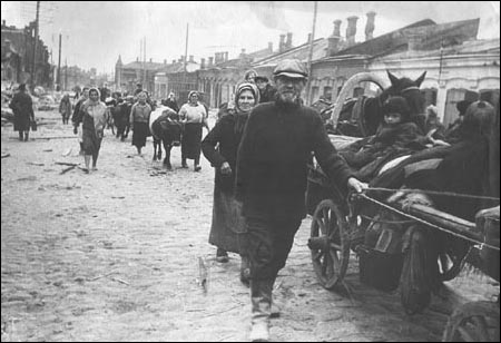 Rezekne, Latvia. Flyktninger fra andre verdenskrig. Foto: Wikimedia Commons.